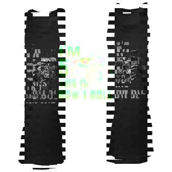 Kids 5 Year Old 5Th Birthday Boy Monster Truck Car Unisex Tank Top | Mazezy