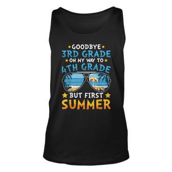 Kids Goodbye 3Rd Grade Graduation To 4Th Grade Hello Summer Unisex Tank Top - Thegiftio UK