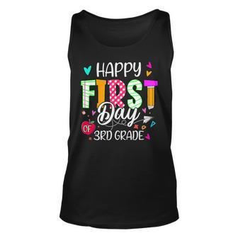Kids Happy First Day Of 3Rd Grade Welcome Back To School Unisex Tank Top - Seseable