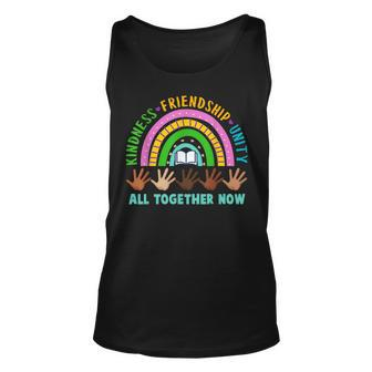 Kindness Friendship Unity All Together Now Summer Reading Unisex Tank Top | Mazezy