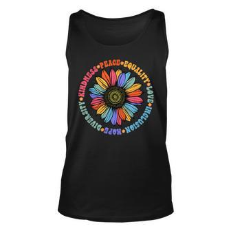 Kindness Peace Equality Love Hope Diversity Human Rights Unisex Tank Top - Seseable