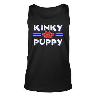 Kinky Gay Puppy Play | Human Pup Bdsm Fetish Unisex Tank Top | Mazezy