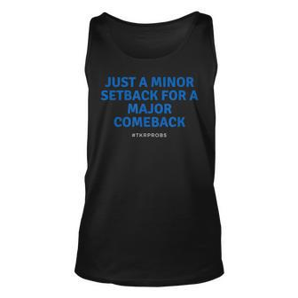 Knee Replacement - A Major Comeback Motivational Unisex Tank Top | Mazezy