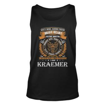 Kraemer Name Gift Kraemer Brave Heart V2 Unisex Tank Top - Seseable