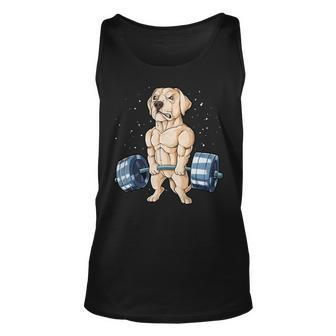 Labrador Weightlifting - Mens Standard Unisex Tank Top - Monsterry