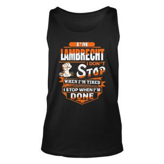 Lambrecht Name Gift Im Lambrecht Unisex Tank Top - Seseable