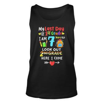 Last Day Of 1St Grade Graduation 2Nd Grade Here I Come Kids Tank Top | Mazezy