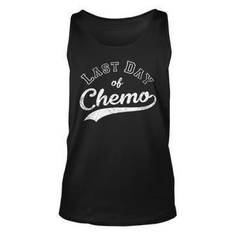 Last Day Of Chemo - Breast Cancer Fighter & Survivor Vintage Unisex Tank Top - Thegiftio UK