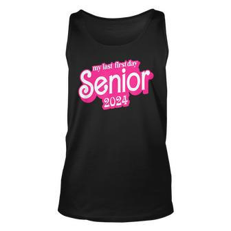 Last First Day Class Of 2024 Funny Seniors 2024 Unisex Tank Top - Seseable