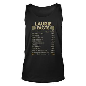 Laurie Name Gift Laurie Facts V2 Unisex Tank Top - Seseable