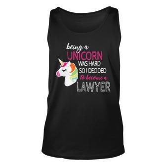 Law Student New Lawyer Unicorn Lover Graduation Attorney Unicorn Tank Top | Mazezy