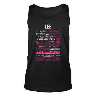 Lee Name Gift Lee Unisex Tank Top - Seseable