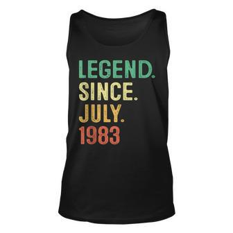 Legend Since July 1983 40Th Birthday Men 40 Years Old 40Th Birthday Tank Top | Mazezy