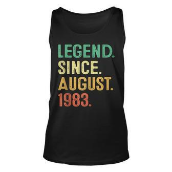 Legend Since August 1983 40Th Birthday Men Gift 40 Years Old Unisex Tank Top - Monsterry CA