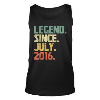 Legend Since July 2016 Gift Born In 2016 Gift Unisex Tank Top | Mazezy
