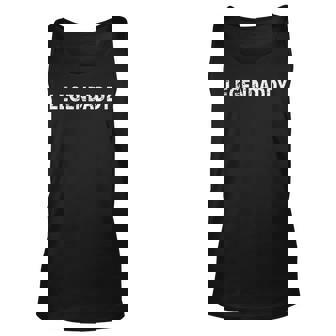 Legendaddy Funny Fathers Day Idea Humor For Papa Dads Men Unisex Tank Top | Seseable UK