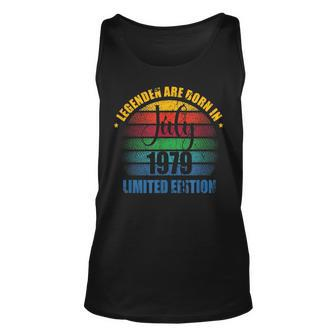 Legends Are Born In July 1979 | Juli Birthday Men And Woman Unisex Tank Top | Mazezy