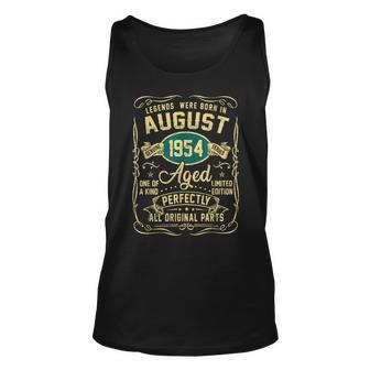 Legends Were Born In August 1954 69Th Bday 69 Year Old Tank Top | Mazezy