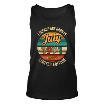 Legends Are Born In July 1991 30Th Birthday 30Th Birthday Tank Top | Mazezy
