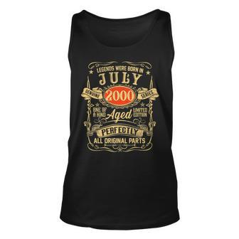 Legends Were Born In July 2000 21St Birthday 21 Years Old 21St Birthday Tank Top | Mazezy