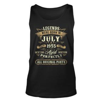 Legends Were Born In July 1955 66Th Birthday Gifts Unisex Tank Top | Mazezy
