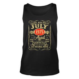 Legends Were Born In July 1975 46Th Birthday Gifts Unisex Tank Top | Mazezy