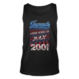 Legends Were Born In July 2001 18Th Birthday Gift Unisex Tank Top | Mazezy