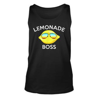 Lemonade Boss Lemon Citrus Fruit Lover Funny Mm Unisex Tank Top | Mazezy