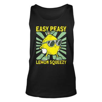 Lemonade Dealer Easy Peasy Lemon Squeezy Lemonade Stand Boss Tank Top - Seseable
