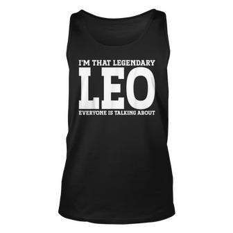 Leo Personal Name Funny Leo Unisex Tank Top - Monsterry AU