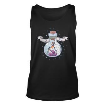 Lesbian Fire Occult Potion Lgbt Gay Pride Flag Month Sapphic Tank Top | Mazezy