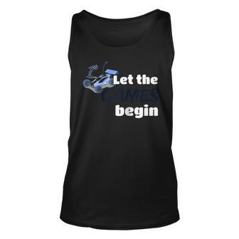 Let The Games Begin Racers Car Sports Buggy Unisex Tank Top | Mazezy