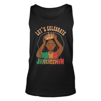 Lets Celebrate Junenth American Black African 1865 Us Unisex Tank Top - Thegiftio UK