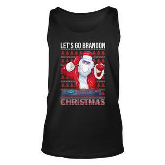 Let's Go Brandon Meme Ugly Christmas Dj Sweater Tank Top | Mazezy CA