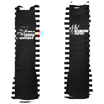Lets Go Brandon Race Car Pro American 2024 Funny Gift Idea Unisex Tank Top | Mazezy