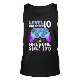 Level 10 Unlocked Awesome 2013 Video Game 10Rd Birthday Boy Tank Top | Mazezy