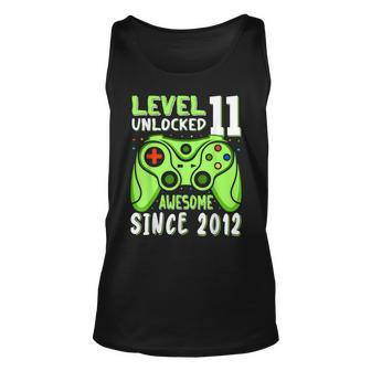 Level 11 Unlocked Awesome 2012 Video Game 11Th Birthday Boy Tank Top - Thegiftio UK