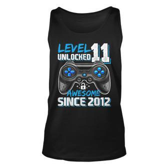 Level 11 Unlocked Awesome 2012 Video Game 11Th Birthday Boy Unisex Tank Top - Seseable