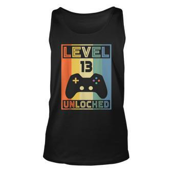 Level 13 Unlocked Video Gamer 13Th Birthday Gaming Tank Top | Mazezy AU