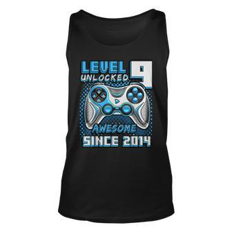 Level 9 Unlocked Awesome 2014 Video Game 9Th Birthday Boy Tank Top - Seseable