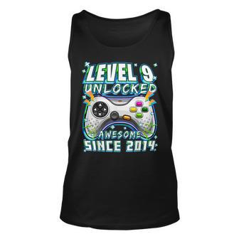Level 9 Unlocked Awesome 2014 Video Game 9Th Birthday Boy Unisex Tank Top - Monsterry AU