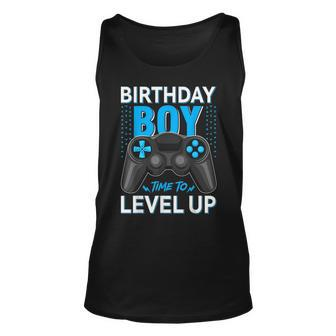 Level Up Birthday Boy Gamer Kids Party Video Game Gift Unisex Tank Top | Mazezy