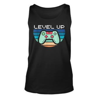 Level Up Video Game Controller Unisex Tank Top | Mazezy