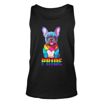 Lgbt French Bulldog Gay Pride Month Unisex Tank Top | Mazezy