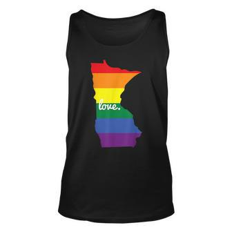 Lgbt Gay Pride Minnesota Love Unisex Tank Top | Mazezy