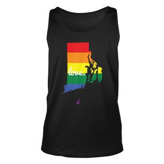 Lgbt Gay Pride Rhode Island Love Unisex Tank Top | Mazezy