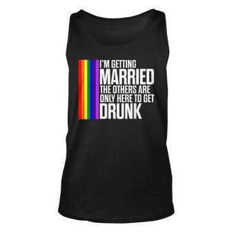 Lgbt Pride Gay Bachelor Party Married Engagement Unisex Tank Top | Mazezy DE
