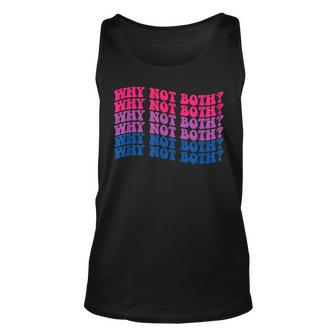 Lgbtq Bisexual Pride Bi-Furious Why Not Both Unisex Tank Top | Mazezy