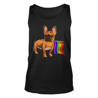 Lgbtq Lgbt Gay French Bulldog Gay Dog Paw Lgbt Pride Unisex Tank Top | Mazezy
