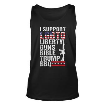 Lgbtq Liberty Guns Bible Trump Bbq Tank Top - Seseable